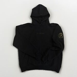 Nike Jordan X Paris Saint-Germain Pullover Wordmark Hoodie Black Mens Medium